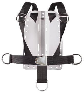 Storm Accessories Aluminum Back Plate with Harness & Crotch Strap for Technical Scuba Divers