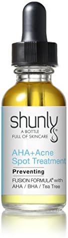 Advanced Acne Spot Treatment with AHA + BHA + Lactic Acid + Vitamin A (retinol) + Vitamin B + Tea Tree