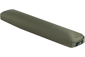 Hugger Mugger Pranayama Yoga Bolster - Very Firm, use Under Length of Spine for Deeper Breathing or Under Ankles, Handmade in The USA