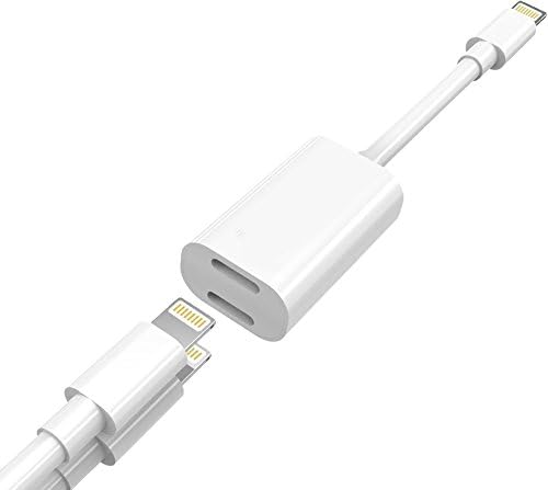Bigwow B076KNKCWW iPhone 7 Plus Adapter &amp; Splitter, BIGWOW Dual Lightning Headphone Audio &amp; Charge Adapter Accessories for iPhone 8 / 8 Plus / 7 / 7 Plus (IOS 11)
