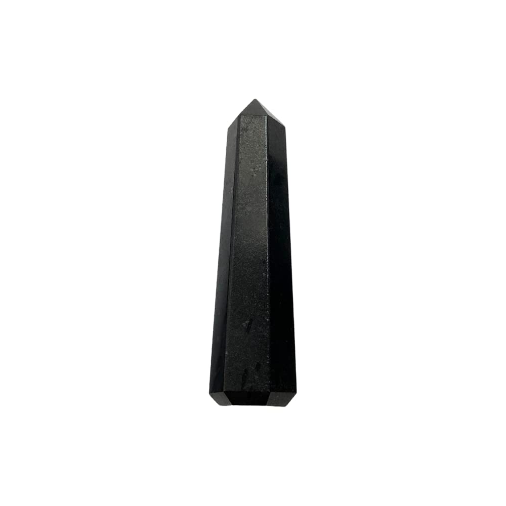 VIE Small Obelisk Tower, 7x2x1cm, Black Agate