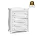 Storkcraft Avalon 5 Drawer Dresser (White) – GREENGUARD Gold Certified, Classic Chest of Drawers for Nursery and Kids Bedroom, Tall Dresser Organizer for Children’s Bedroom