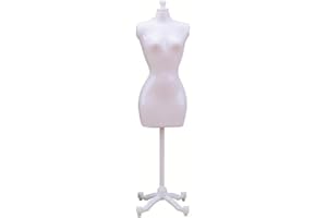 ljhnba Dressup Model Gown Mannequin Model Stand, Fits Female Dress Hollow Body T-Shirt Display, Doll Mannequin Model Stand Store Torso Display 8.46 inch