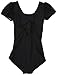 Capezio Big Girls' Puff Sleeve Leotard,Black,L (12-14)