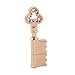 Fashion Cool Metal 32GB USB 2.0 Flash Drive Rose Gold Key Shape Pen Drive Keychain Thumb Drive Memory Stick Gift