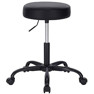 SUPERJARE Rolling Drafting Chair, Adjustable Height Swivel Stool, Multi-Purpose Office Desk Chair, Thick Seat Cushion…