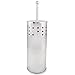 Home Intuition Chrome Vented Toilet Plunger and Canister Holder Drip Cup, 1 Pack