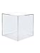Marketing Holders Jewelry Cube Riser Display Box / 5 Sided (Acrylic) (1, 4x4x4)