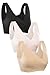 HOFISH Women's Petite Plus Size Seamless Maternity Sleep Breastfeeding Everyday Bra 3 Pack, brasc30, XX-Large