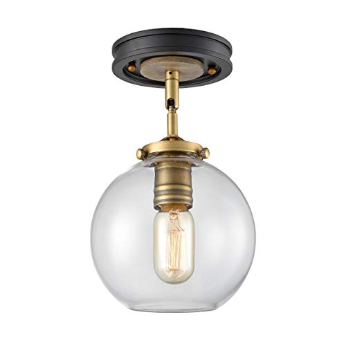 Wildsoul 20041ab Modern Farmhouse Globe Pendant Led Compatible