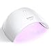 SUNUV LED UV Light for Nails, UV Dryer for Gel Polish Nail Lamp with Sensor 2 Timers SUN9C White Gift for Women Girls