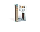 NIV, Thinline Zippered Collection Bible, Compact, Imitation Leather, Brown/Turquoise, Red Letter Edition