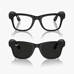 Meta Ray-Ban Smart Glasses, Wayfarer, Matte Black