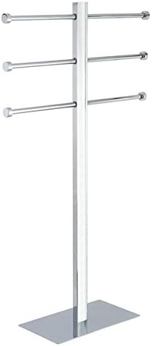 Freestanding Stainless Steel Towel Holder in Chrome, Includes Hardware