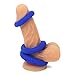 XL Soft Silicone Cock Ring Set 3 Pack by Lynk Pleasure (Blue) Stretchy Premium Erection Enhancer Penis Rings for Men’s Sexual Wellness | Stay Harder & Last Longerthumb 4