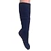 AWS/American Made Slouchy Scrunch Cotton Slouch Socks for Women Shoe Size 5 to 10 (Navy, 3 Pairs)