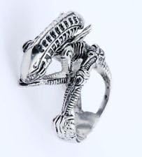 Skullcando 316L Stainless Steel Rings Hell Tremors Vintage Biker big Ring US Size 10
