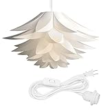 kwmobile Hanging Puzzle Lamp Kit - Lotus Flower