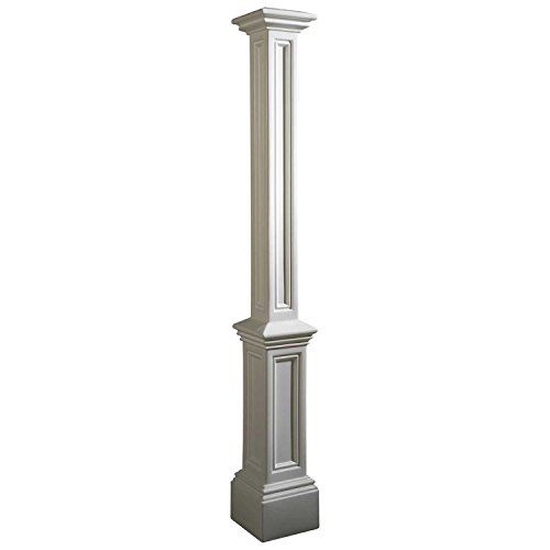 Mayne 5837-WH Signature Lamp Post, Decorative Post Only, White