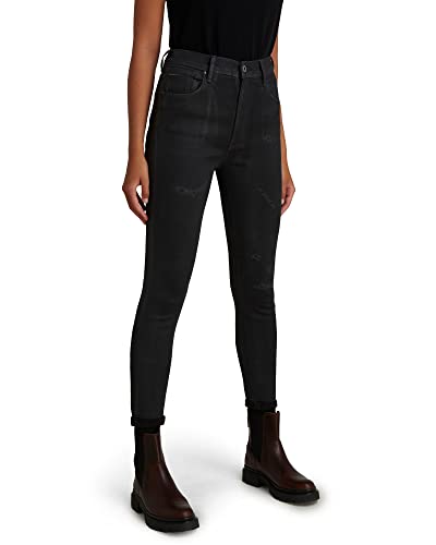 G-Star Para Mujer Jeans Kafey Ultra High Skinny, Gris (magma cobler restored D15578-B964-C789), 28W / 34L