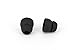 10pcs Black Double Flange Replacement Silicone Earbuds EarTips 4.1mm Connector(Fits PowerBeats 2 wireless)