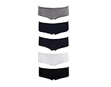 Emprella Underwear Women Cotton Sexy Boyshorts Panties - 6 Pack (Medium, Assorted)