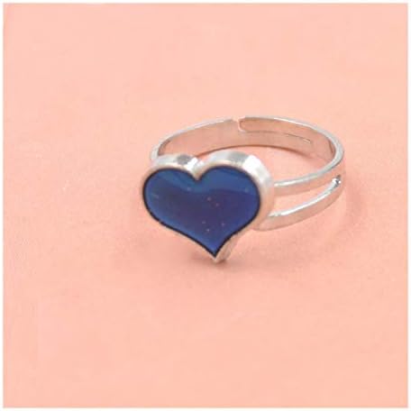 HUANGPA Adjustable Ring Women Men Emotion Feeling Changing Color Mood TemperatuCouple Ring Jewelry