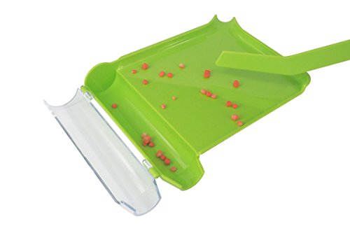 Medarchitect Right Hand Pill Counting Tray with Spatula (Light Green - L Shape)