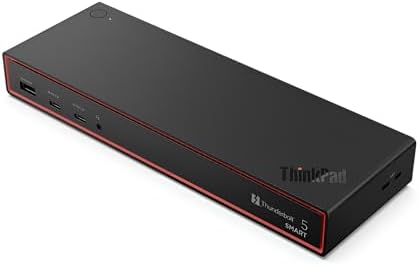Amazon.com: Lenovo ThinkPad USB 4 Smart Dock 5500 w/ 135W Adapter