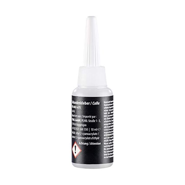 AGT Keramik-Reparatur-Kleber: 3er-Reparatur-Set aus Sekundenkleber und schwarzem Granulat, je 10 ml (Granulat-Kleber… – Bild 5