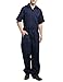TopTie Men's Short-Sleeve Work Coverall Lightweight with Elastic Waist