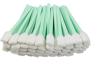200pc 5.1" Square Rectangle Foam Cleaning Swab Sticks for Solvent Format Inkjet Printer Roland Optical Equipment