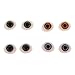 MagiDeal Oval Flat Back Plastic Eyes 5mm Iris for Porcelain or Reborn Dolls Making DIY Supplies Pack of 4 Pairs