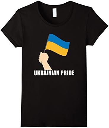 Womens Ukrainian Pride Ukraine Flag Shirt Medium Black