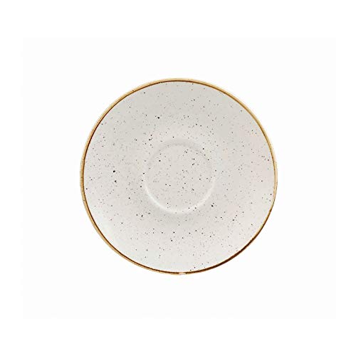 Churchill ‎BH048 Stonecast White Cappuccino Saucer 6.25 inch