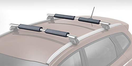 RORAIMA Adjustable No Slide UV Protect Fabric Heavy Duty Areo Car Roof Rack Pads for Crossbar When Hauling Kayak/Canoe/Surf Board/SUP/Snow Board Ski Board/Knee Board Size 17" X13.4X0.8 (43X34X2 cm)
