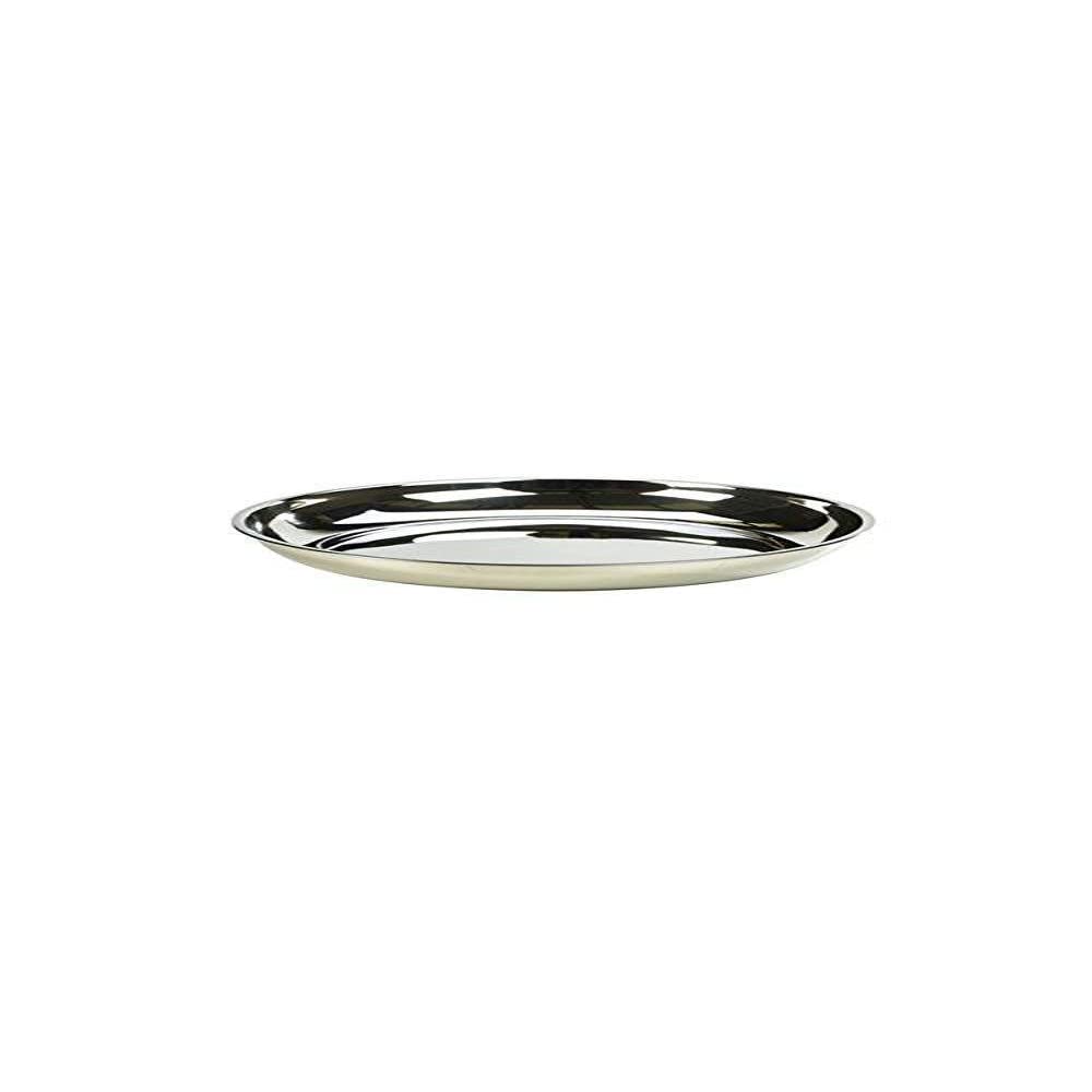 Genware NEV-SSPL14 Stainless Steel Platter, 14"