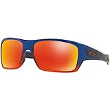 Oakley Men's Turbine Non-Polarized Iridium Rectangular Sunglasses, Orange Pop Fade, 65.0 mm