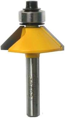 Kempston 306021 Chamfer Bit, 1/4-Inch Shank, 1-3/16-Inch Cutting Diameter, 1/2-Inch Cutting Length, 45 Degrees