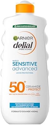 Delial Sensitive Advanced - Leche Solar para Pieles Claras, Sensibles e Intolerantes al Sol, Alta Protección IP50+ - 400 ml