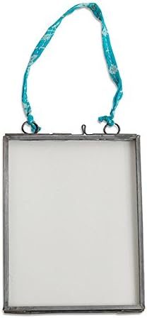 Kiko Glass Frame - Clear Matt Grey - 5x7 Portrait by Nkuku