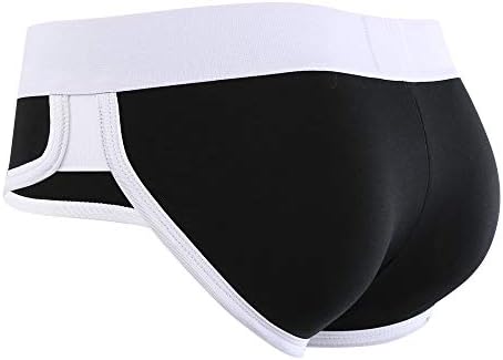 Seeinner Mens Padded Briefs Removable Pad of Butt Lifter and Enlarge Package Pouch