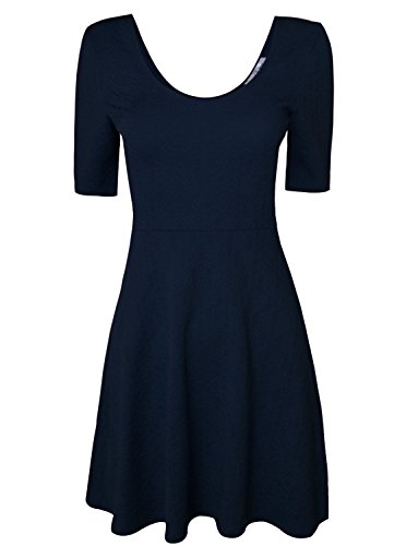 Womens Sophisticated Slim Fit Short Sleeve Flare Skater Dress | Desertcart  Aruba