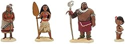 HONGFENG 10 Pack Moana Cake Toppers, Moana Action