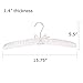 Tosnail 12 Pack Satin Padded Hangers Foam Padded Hangers Dress Hanger - Ivory