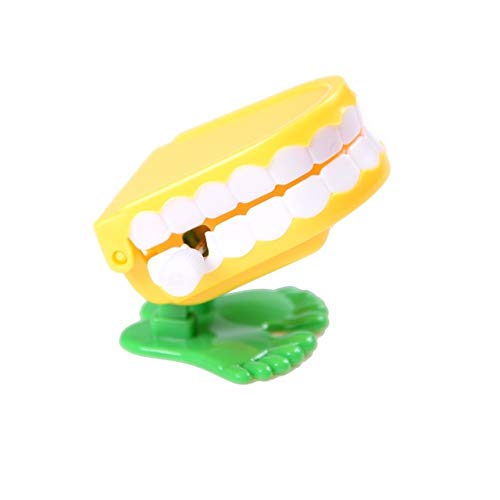 DishyKooker 1Pcs Cute Spring Dental Tooth Wind-up Toy Dentist Walking Babbling Teeth Clockwork Toys Gift Random Style Random