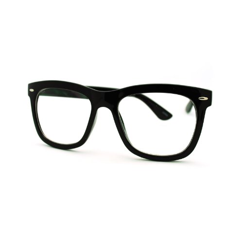 Thick Square Frame Nerdy Glasses