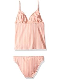 Roxy Big Girls 'Field of Love Tankini - Conjunto de natación para niña