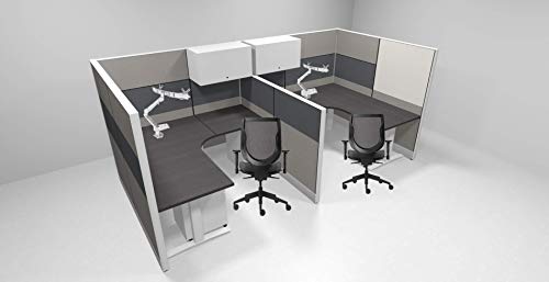 Trendway Professional Work Station Set up for Two with Accessories - Thumbnail 4