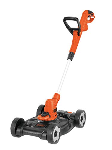 BLACK+DECKER 3-in-1 String Trimmer/Edger & Lawn Mower, 6.5-Amp, 12-Inch, Corded (MTE912) (Power cord not included)